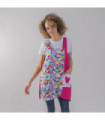 Blusa de mujer estaciones Agatha Ruiz de la Prada con corazones en tejido sarga UNIFORMES GARY'S 600053