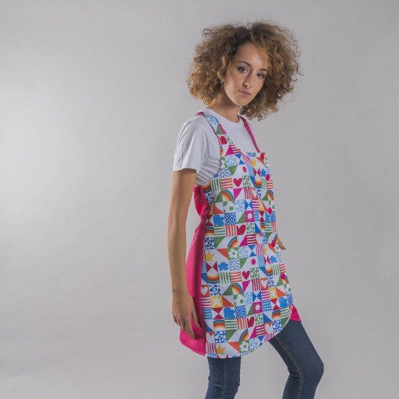 Blusa de mulher estações Agatha Ruiz de la Prada com corações em tecido sarja UNIFORMES GARY'S 600053