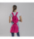 Chasuble avec des touches d'Agatha Ruíz de la Prada fuchsia et bleu avec poche, en tissu sergé UNIFORMES GARY'S 200041.