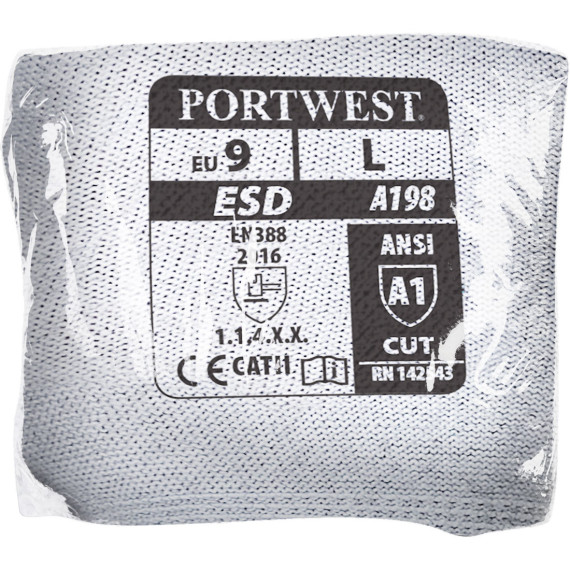Anti-static Vending glove with PU coated tips PORTWEST VA198