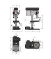 Perceuse à colonne pour soudage variateur de vitesse OPTIdrill DX 17V OPTIMUM