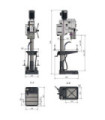 Column drill with speed variator DH 32 GSV OPTIMUM