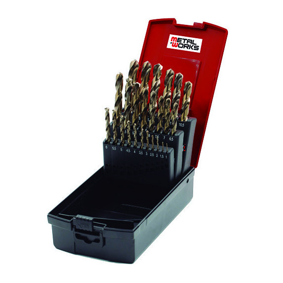 Kit de forets en cobalt 748171900 (19 pièces) METALWORKS