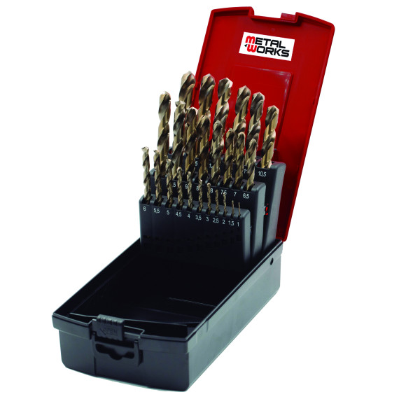 Kit de Brocas de cobalto 748172500 (25 Unidades) METALWORKS