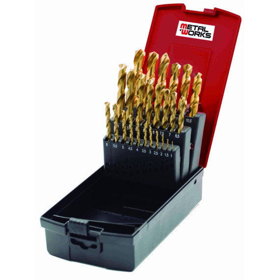 Titanbohrer-Set 748181900 (19 Stück) METALWORKS