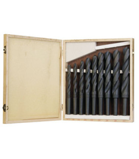 HSS-Bohrer Set mit konischem Schaft MT 3, 9 Teile OPTIMUM