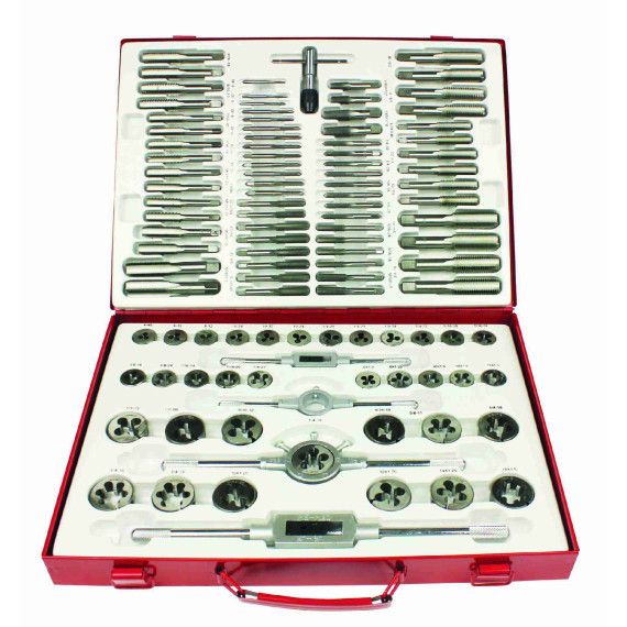 Valigetta di filettatura in acciaio tungsteno 110 pezzi | METALWORKS