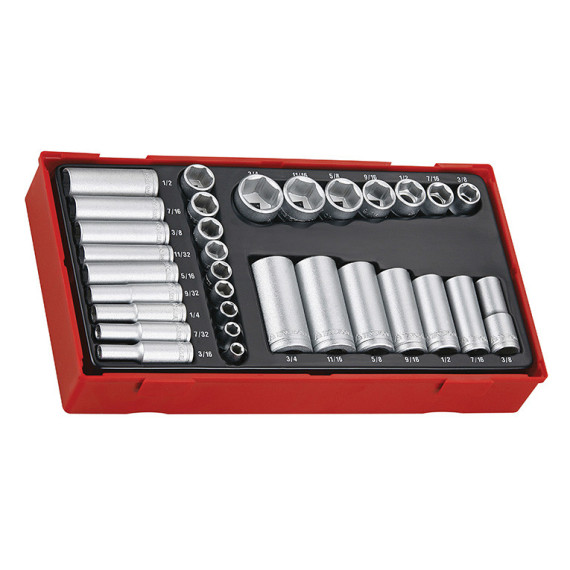 Cup game with 1/4" and 3/8" drive AF TT Tray TENGTOOLS