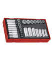 Spiel von Gläsern mit Antrieb von 1/4" und 3/8" AF TT Tray TENGTOOLS