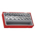 Jogo de chaves de soquete 1/2" 12 pontos TT1217 TENGTOOLS