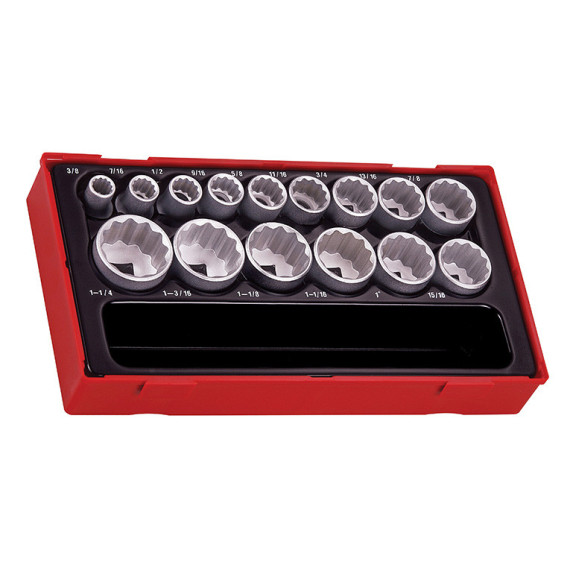1/2" socket wrench set tray AF (15 pieces) TT1215AF TENGTOOLS