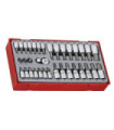 Jogo de copos com ponta de 1/4" e 3/8" TT1, 35 peças TENGTOOLS