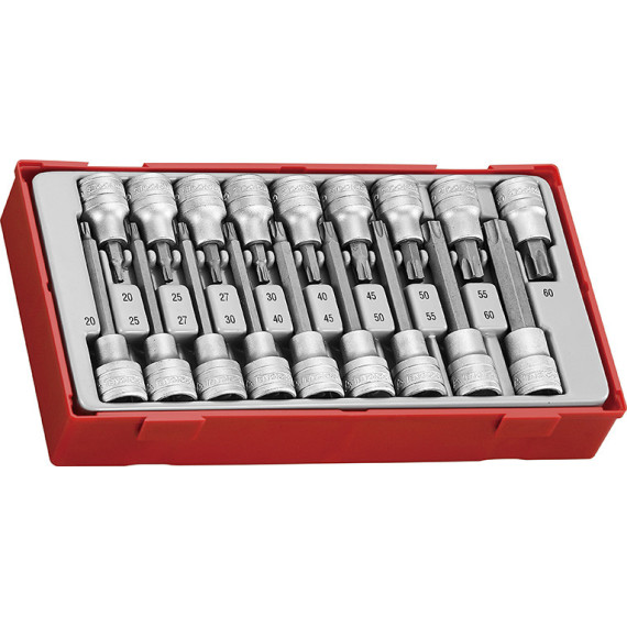 TX tip socket set of 1/2" TT1 18 pieces TENGTOOLS