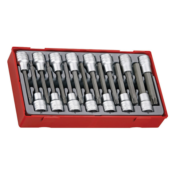 Jeu de dés avec pointe hexagonale et TX de 1/2" de long TT1 | 15 pièces TENGTOOLS