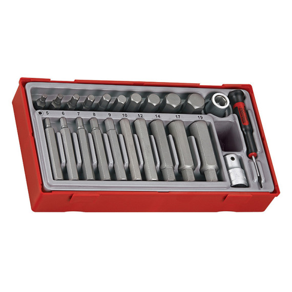 1/2" Hexagonal Socket Wrench Set TT1 | 23 pieces TENGTOOLS