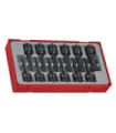 Jeu de douilles à chocs TX de 1/2" DIN TT1 (12 pièces) TENGTOOLS