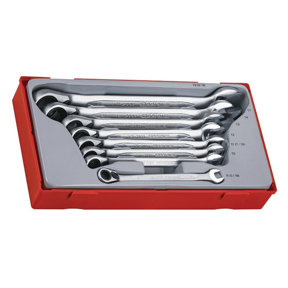 Ratschen-Gabelschlüssel-Satz R TT1, 8 Teile TT6508R TENGTOOLS