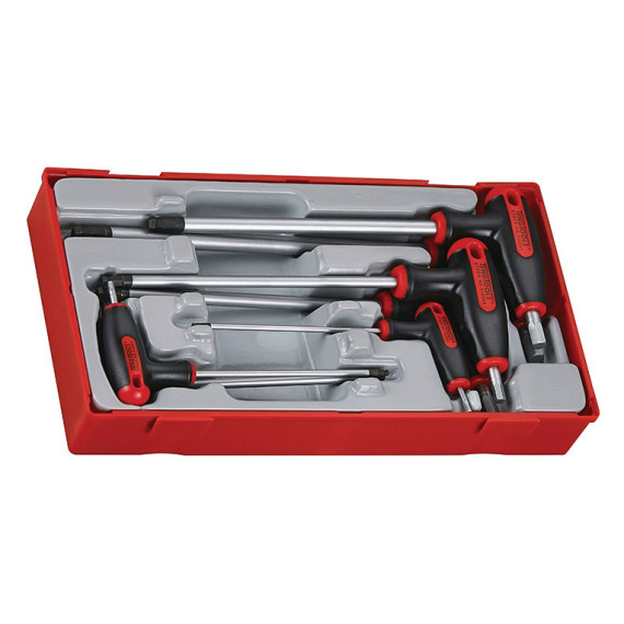 Sechskantschlüssel mit Kugelspitze und T-Griff TT1, 7 Teile TENGTOOLS