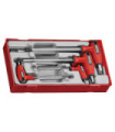Juego de llaves hexagonales punta de bola y mango en T TT1, 7 piezas TTXHEX7S TENGTOOLS