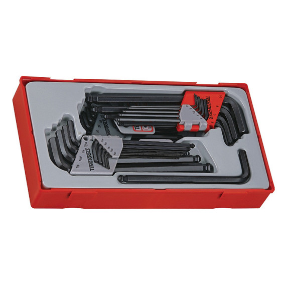 Hexagonal keys and spherical tip transmission tools TT1 TTHT28 (28 pieces) TENGTOOLS