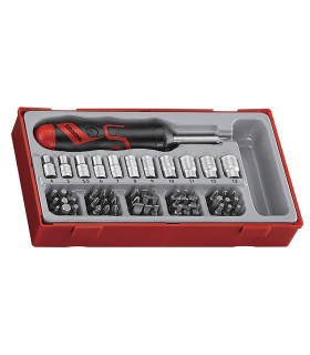 Angle ratchet screwdriver set TT1 (64 pieces) TENGTOOLS