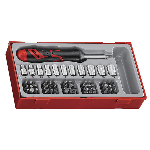 Cacciaviti con punte a cricchetto angolari TT1 (64 pezzi) TENGTOOLS