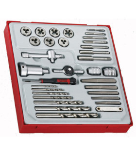 Gioco di maschi e filiere TT2 34 pezzi TTDTD34 TENGTOOLS