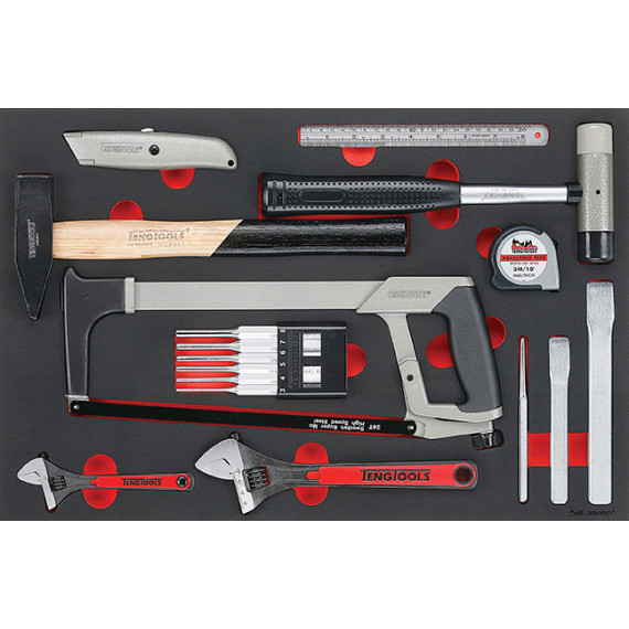 Allgemeines Werkzeugset FOAM4X4 17 Teile TENGTOOLS