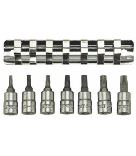 Juego de rieles con clip para dados 1/4" 8 piezas M1408TX TENG TOOLS