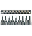 Gioco di binari con clip per dadi 3/8" 9 pezzi M3813TX TENG TOOLS