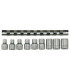 Gioco di binari con clip TX-E da 1/2" (9 pezzi) M1210 TENG TOOLS