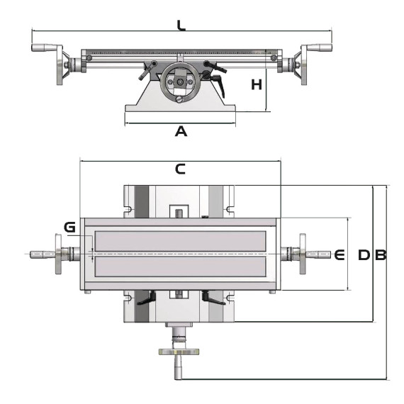 KT-180 Coordinate Table - Milling and Drilling Table | METALWORKS