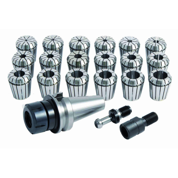Clamp set with clamp holder for OPTIMUM milling machines.