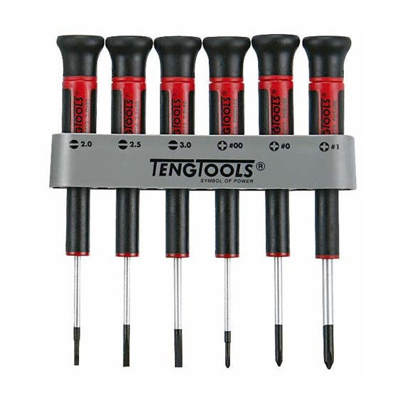 Destornilladores mini planos y PH (6 piezas) MDM706 TENGTOOLS