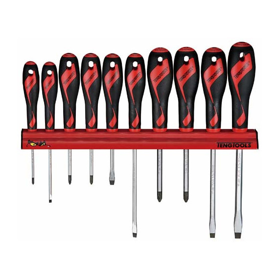 Jeu de tournevis de 10 pièces, support mural WRMD10N TENGTOOLS