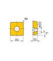 Piastrine di taglio con lama SCMT Kit da 5 pezzi OPTIMUM