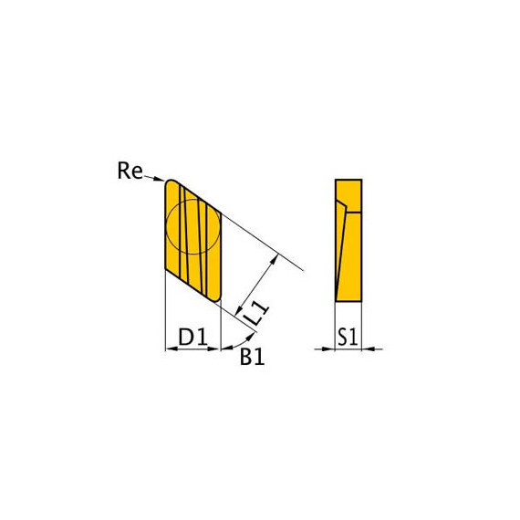 Drehbare Plättchen für Klingen, Box mit 5 Stück OPTIMUM