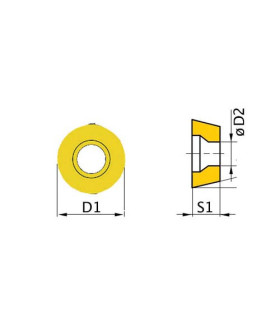 Placas giratorias para corte Kit de 5 piezas OPTIMUM
