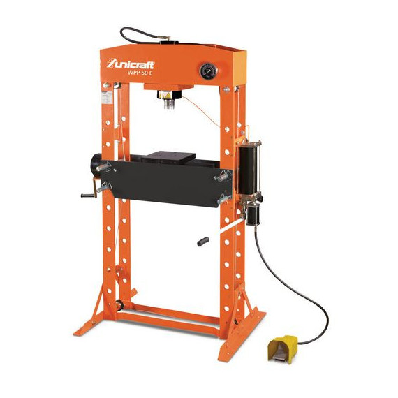 Presse hydraulique avec cylindre mobile WPP 50 E pour réparations UNICRAFT