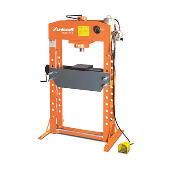 Presse hydraulique avec cylindre mobile WPP 70 E capacité de 75 T UNICRAFT