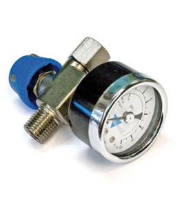 Inline pressure regulator with gauge AIRCRAFT