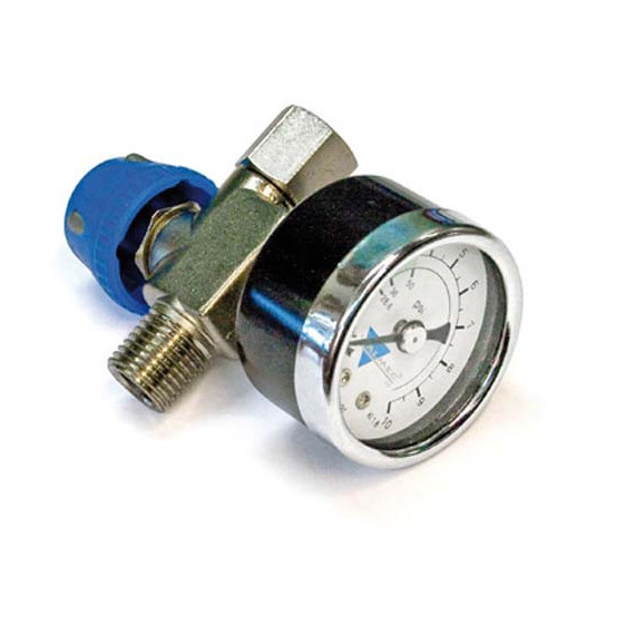 Regulador de pressão em linha com manómetro AIRCRAFT
