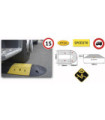 Redutor de velocidade SPEED70 400 x 250 x 70 mm METALWORKS Borracha Reciclada, Suporta 20 Toneladas, Limite 15 km/h
