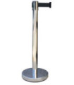 Chromatische Absperrpfosten (mit ausziehbarem Rückholband) 4m Ø80mm