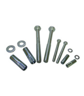 Parafusos com bucha metálica 2 x Ø6 + 2 x Ø 10 mm METALWORKS