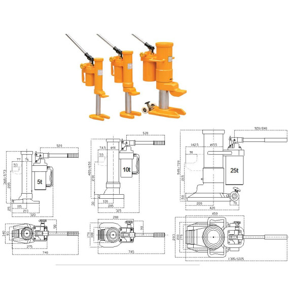 HMH 25 T machine cat with welded steel construction UNICRAFT