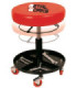 Pneumatic Workshop Stool with Wheels and Tray | METALWORKS