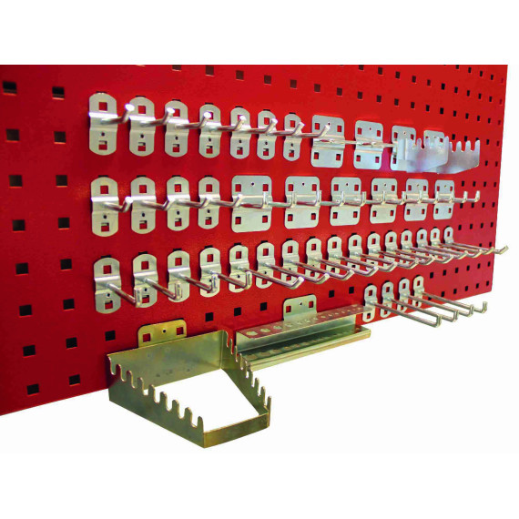 Spiel von 45 Haken für Lochplatten 856001551 METALWORKS