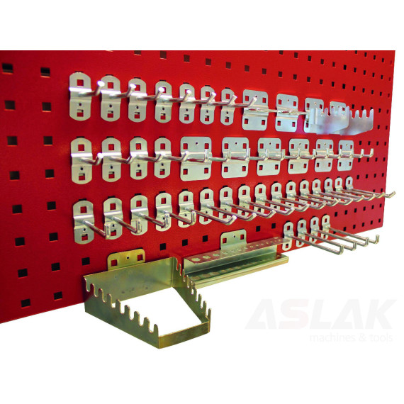 Spiel von 45 Haken für Lochplatten 856001551 METALWORKS