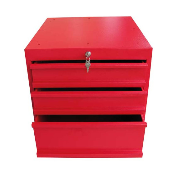 DELK3 drawer unit with 3 drawers and lock METALWORKS